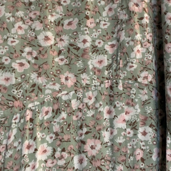 Altar'd State Green Floral Maxi Skirt - Picture 4 of 16